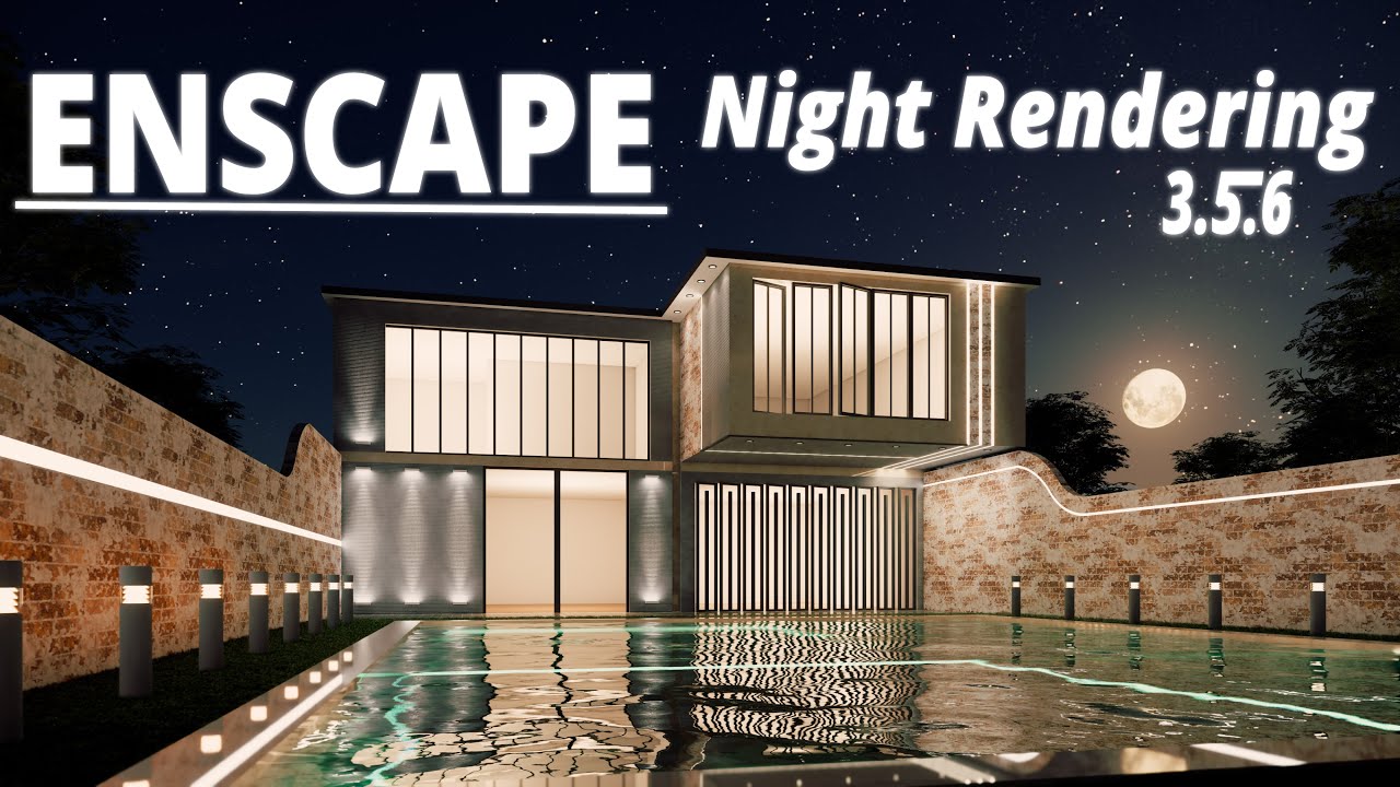 ENSCAPE Realistic Exterior Night Lighting Secrets Tutorial