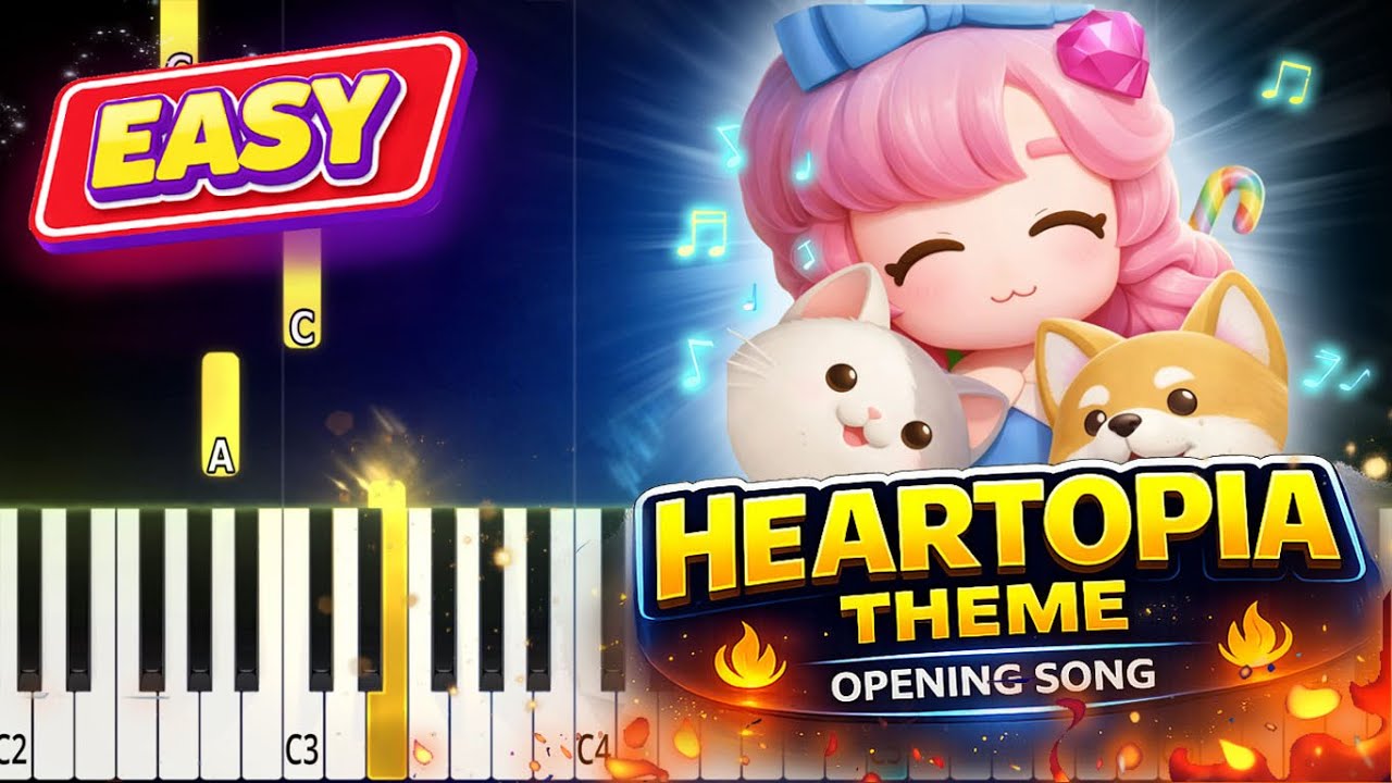 Heartopia Theme (Opening Song) – Easy Piano Tutorial