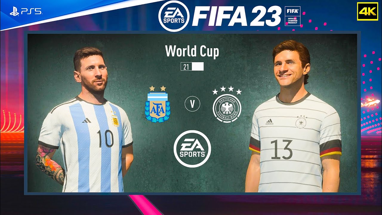 FIFA 23 — Аргентина против Германии — Чемпионат мира 2022 | PS5™ [4K] Следующее поколение