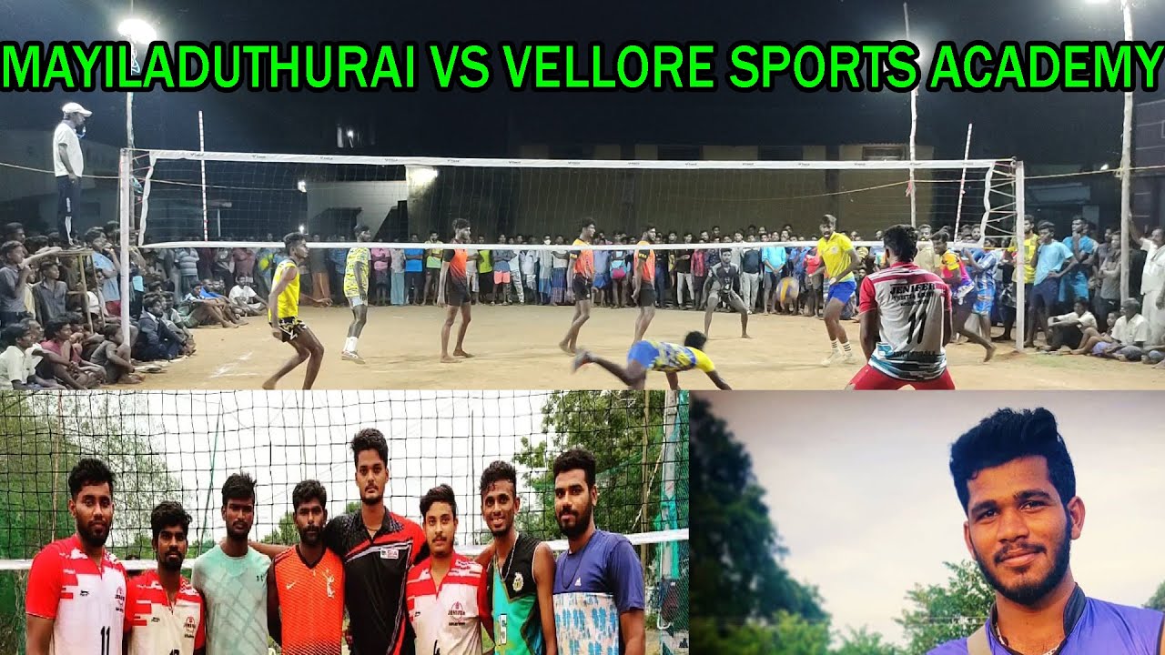 mayiladuthurai vs vellore sports academy | best of three | 1st set