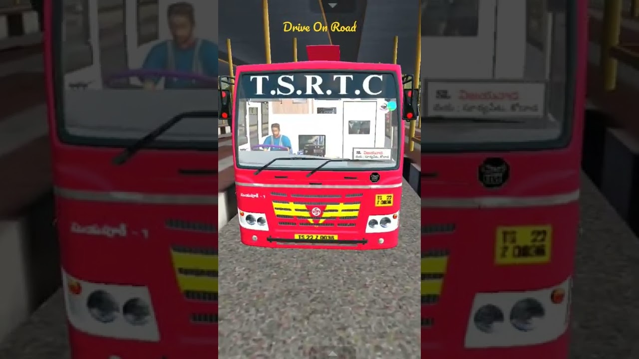 TSRTC Bus stand Super Luxury #bussidmulatorindonesia #tsrtc #buslover #driveonroad