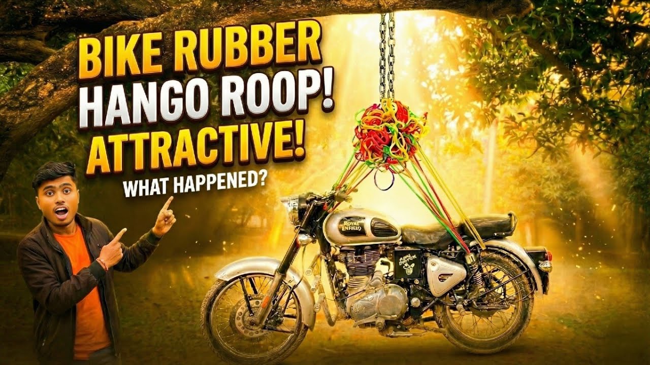 Can Rubber Hold a 350cc Bike? 😨 Royal Enfield Tree Experiment