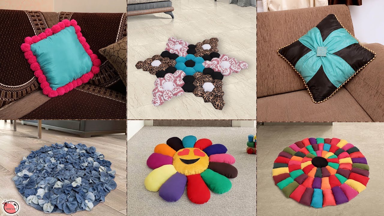 9 DIY Doormat & Cushion Ideas !!! Home Useful.... Best Out of Waste