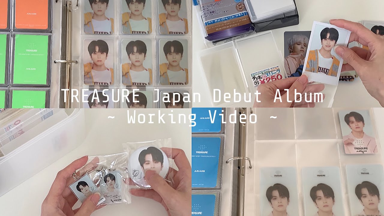 《 TREASURE 》 トレカ整理＆グッズ収納 / 作業動画 💎´- （트레저 / 트메로그 / 포카정리）