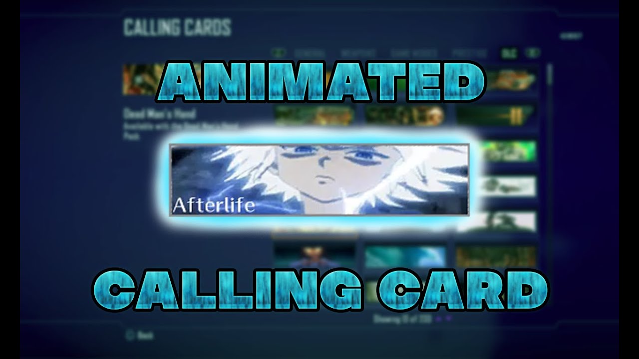HOW TO MAKE ANIMATED CALLING CARDS FOR PLUTONIUM (BO2)