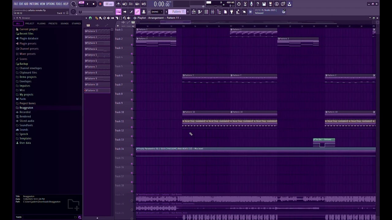 Bad Bunny - Callaita (FL Studio Remake)