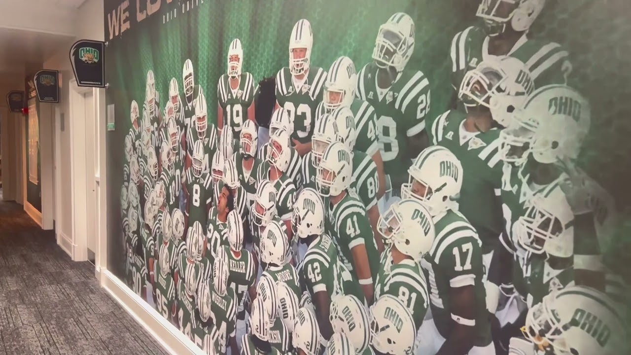 Inside The Ohio University Bobcat Football facilities -Peden Stadium - Athens Ohio