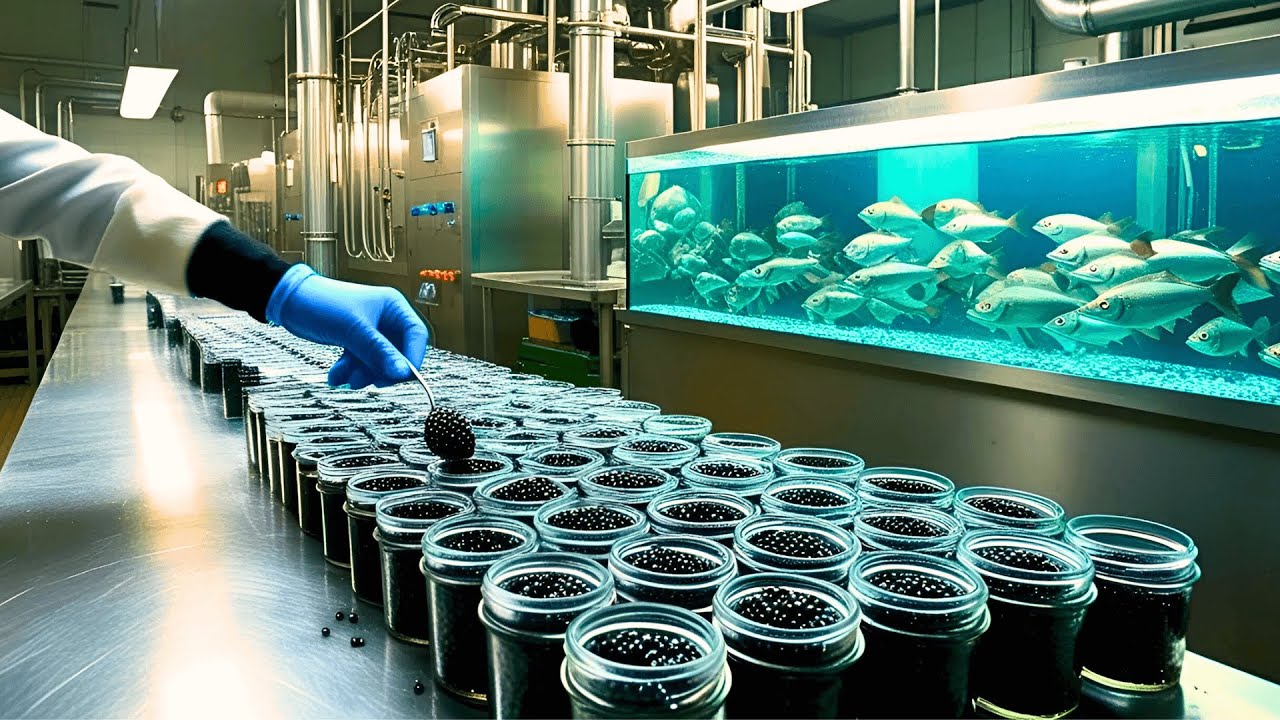 How Black Caviar Is Made in Factory | Black Caviar Factory Process