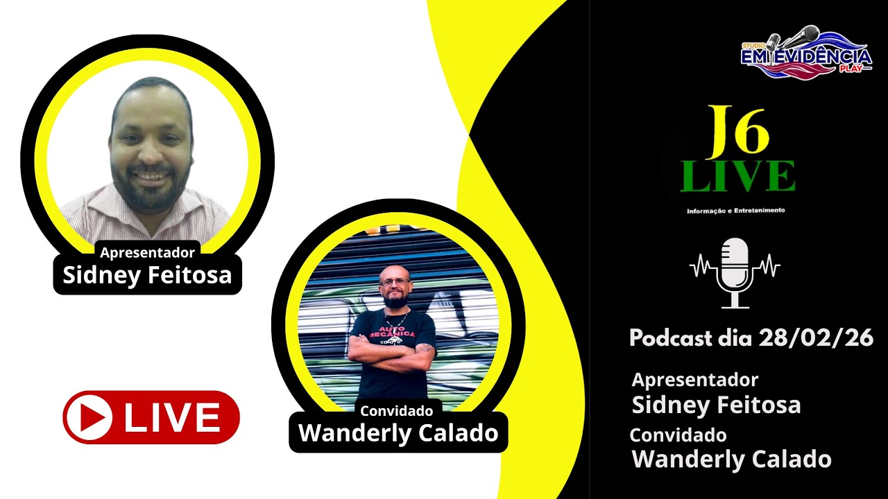 J6LIVE - Studio Em Evidência Play