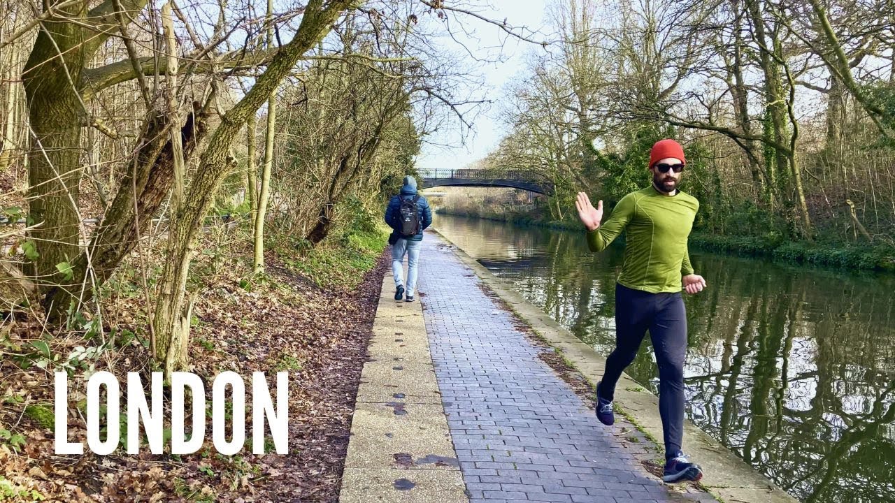Regents Canal Walk London | Calm Winter Walk along the Canal | London Walk 4K HDR