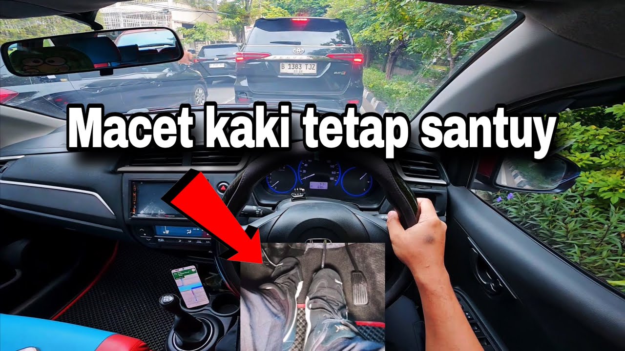 KAKI KIRI AGAR TIDAK PEGAL ‼️ Tutorial mobil manual saat macet #belajarmobil #holidayswithyoutube 