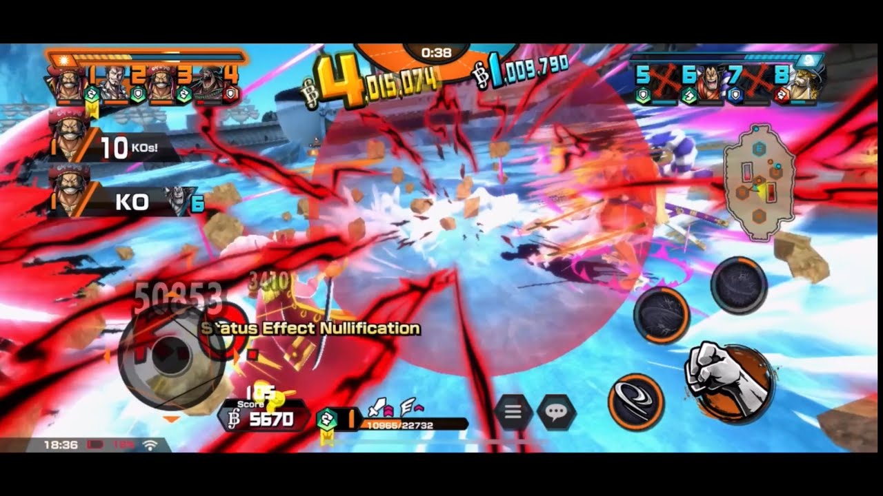Level 100 Boost 2 Roger gameplay One Piece Bounty Rush