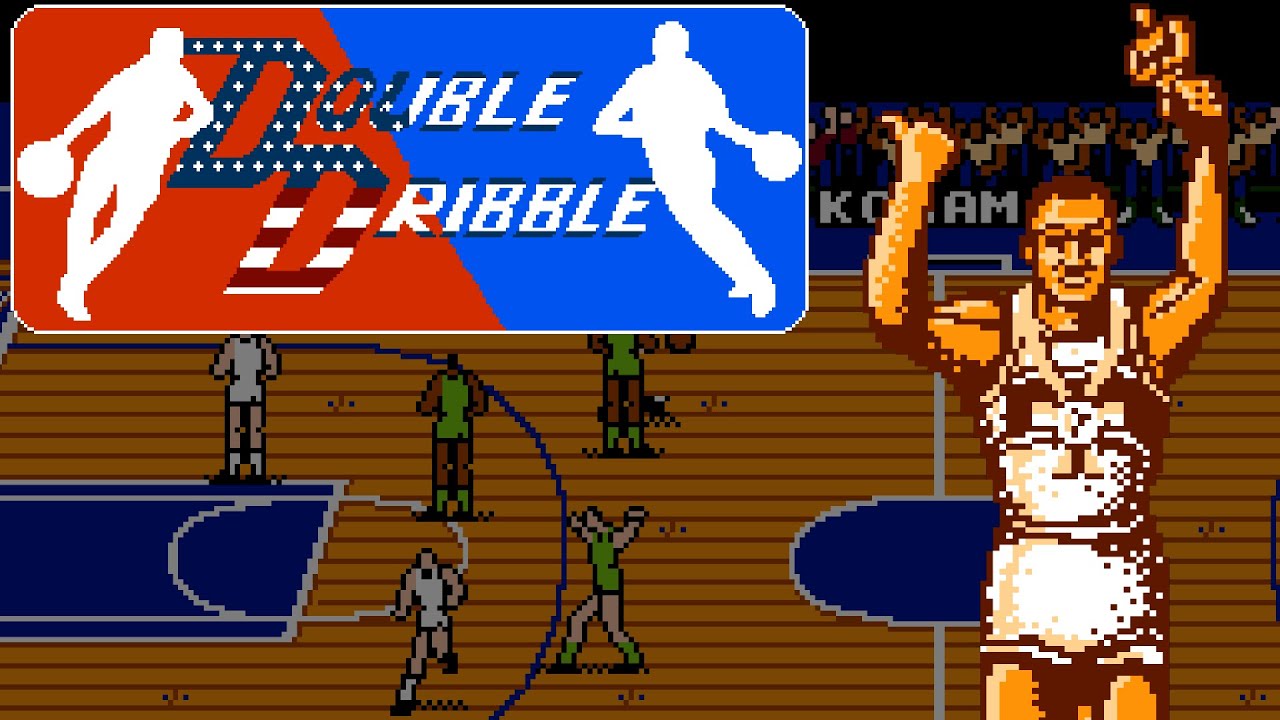 Double Dribble (NES) video game port | Level 3 session for 1 Player 🎮
