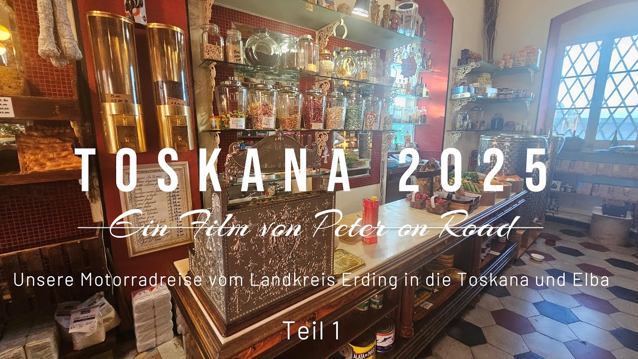 Motorradreise in die Toskana 2025 Teil 1