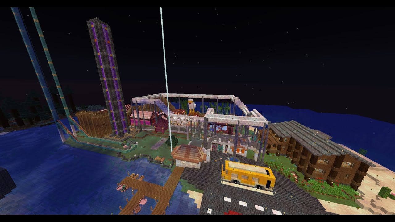 Minecraft Carnival tour with 7 Functional Rides!