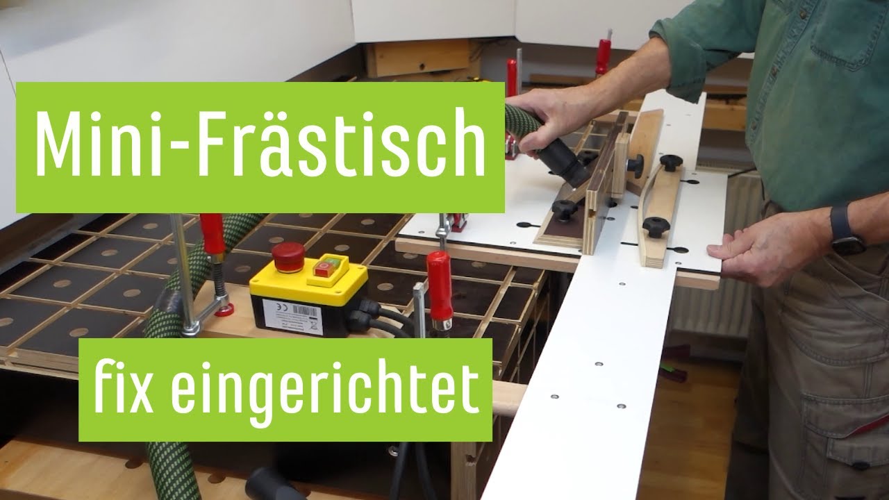 Mobiler Frästisch mit cleverer Fräshöhenverstellung 
