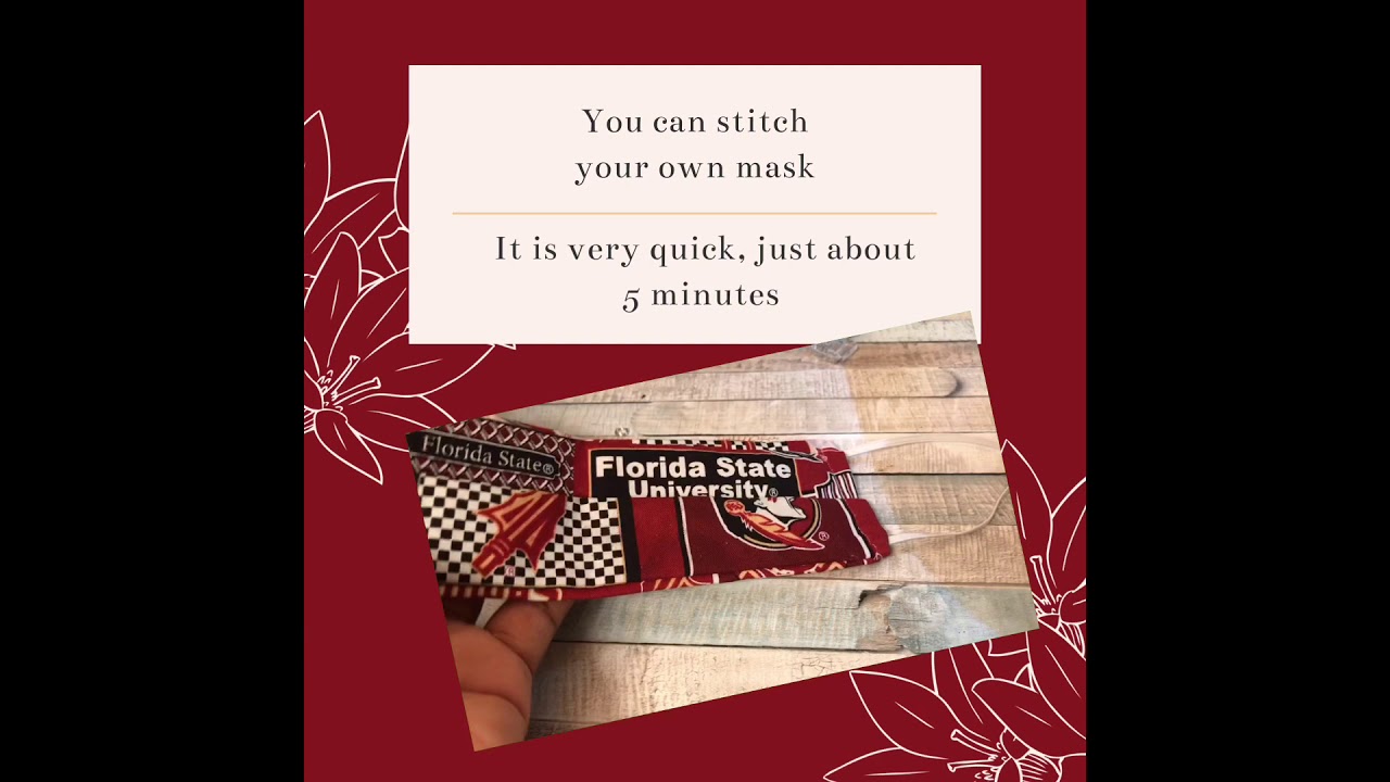Quick & easy fabric face mask