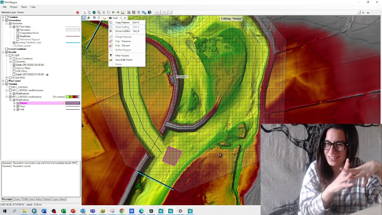Modify terrain in Ras Mapper HEC RAS 2D