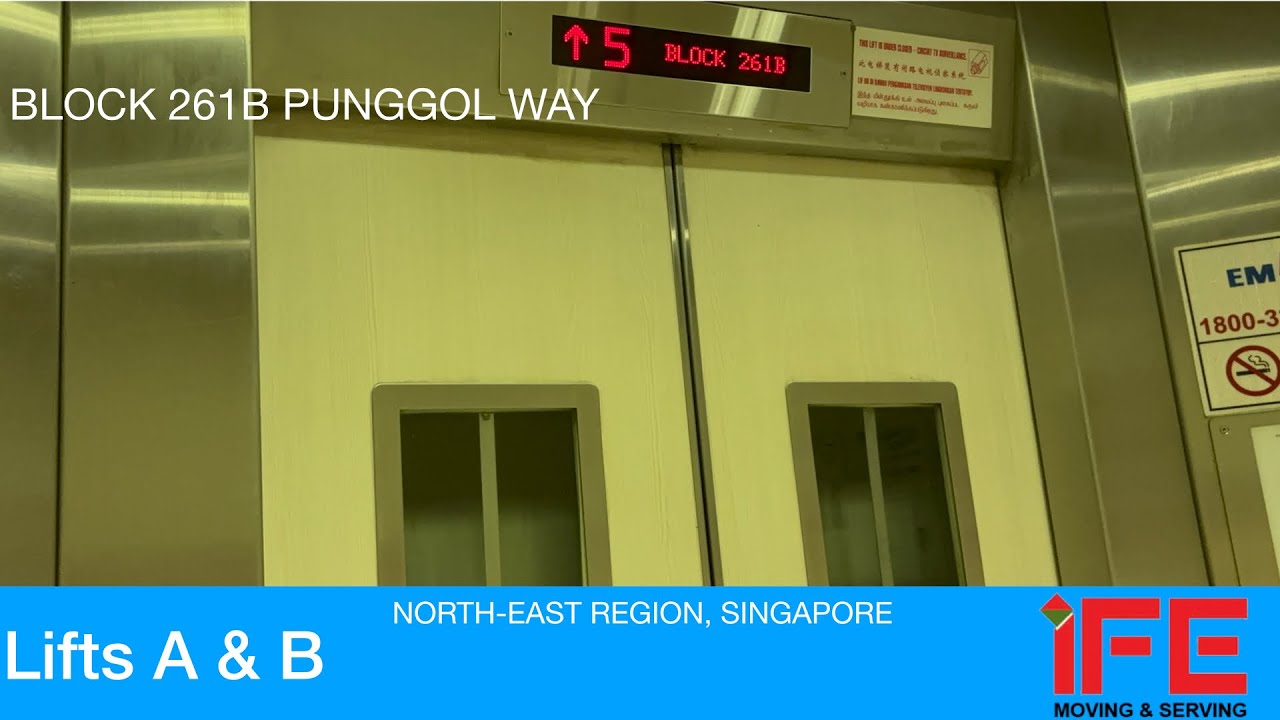 HDB Block 261B Punggol || IFE Elevator