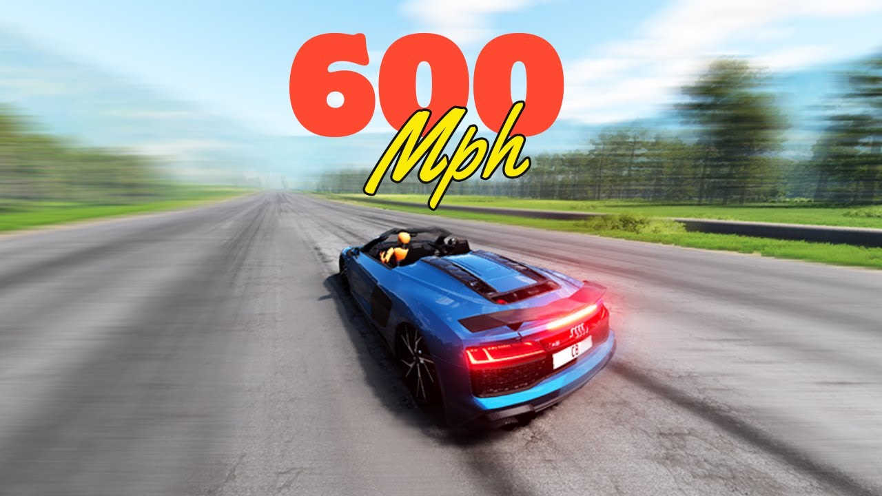 Can These Cars Survive a 600 MPH Launch? 😱 #BeamNG