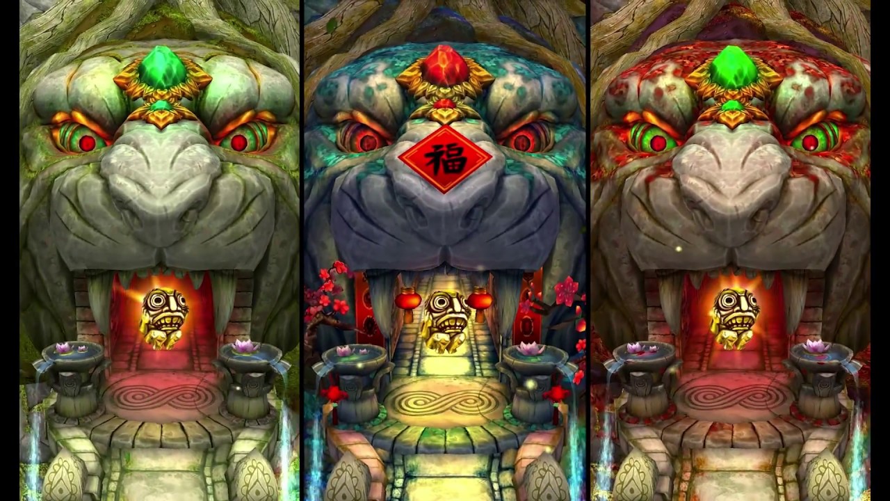 Temple Run 2 Lost Jungle Vs Temple Run 2 Lost Jungle Lantern Festival Vs Temple Run 2 Jungle Fall #2