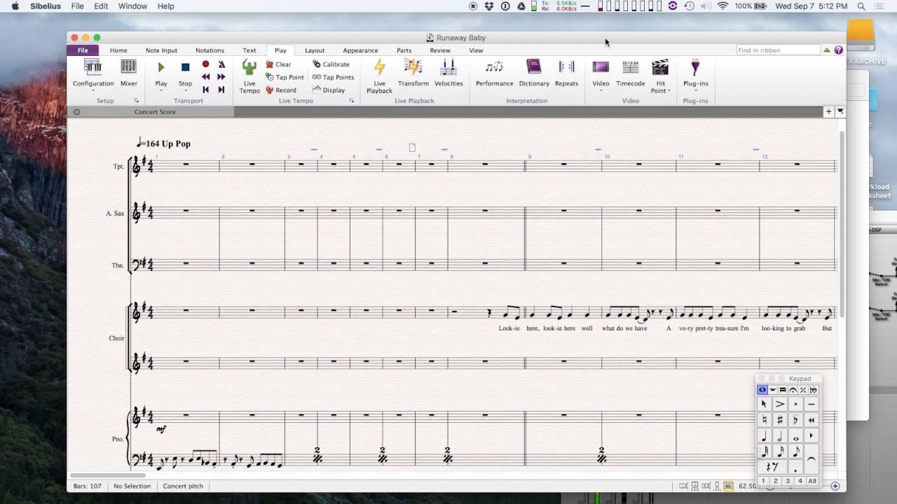 Logic & Sibelius Rewire Sync