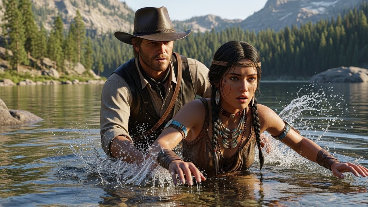 “I saved an Apache woman from drowning… and now she won’t stop following me everywhere.! "