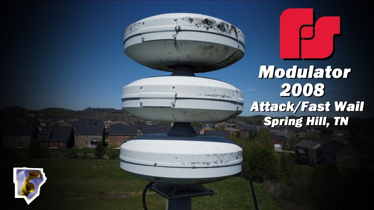 Federal Signal Modulator 2008 Siren Test - Attack/Wail - Ambiance - Spring Hill, TN