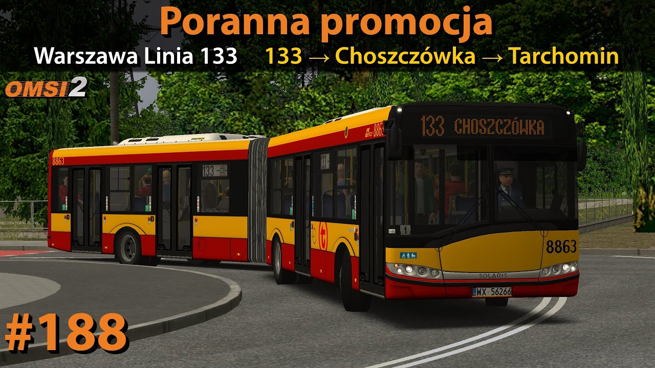 OMSI 2 #188: Poranna promocja | Warszawa Linia 133 - 🚍133 | Solaris Urbino 18 III