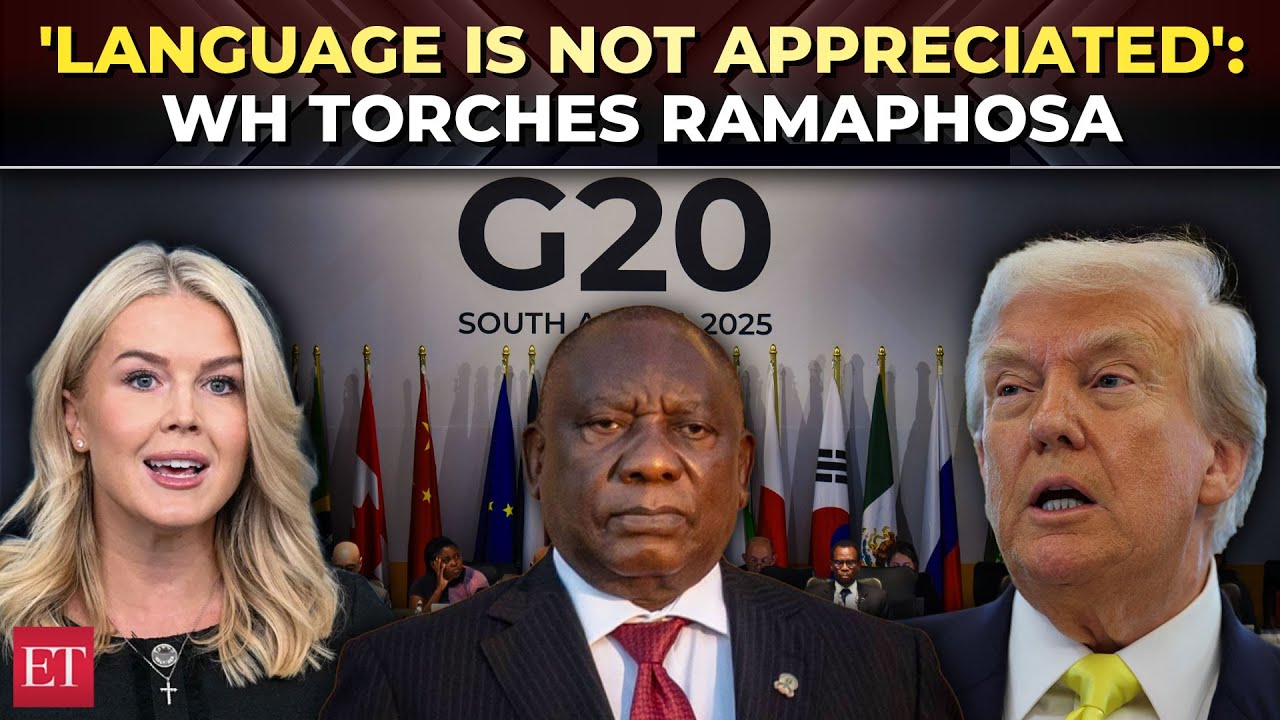 'Running his mouth': White House hits out at South Africa's Ramaphosa over Trump's G20 participation