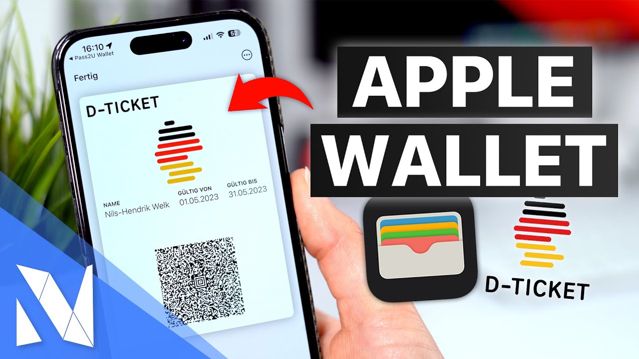 Deutschlandticket (49€ Ticket) in Apple Wallet legen - so geht es mit iOS 16! | Nils-Hendrik Welk