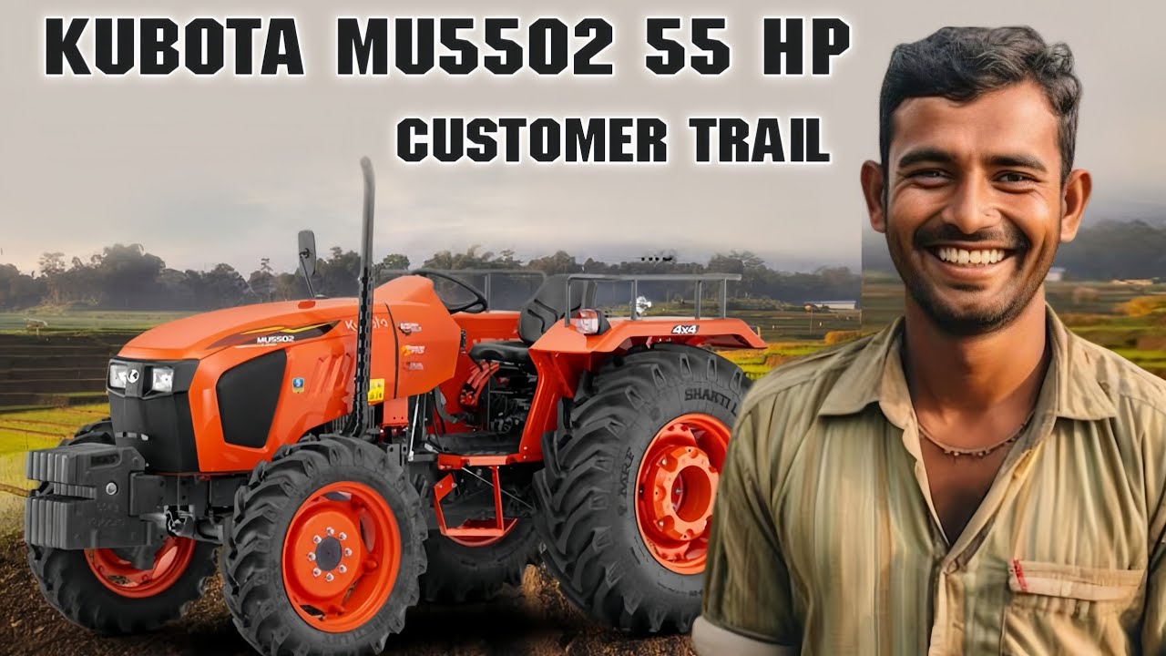 Kubota MU5502 Customers Trail Run || Shiva Sai Agri Tech  Wanparthy|| RS VEHICLES