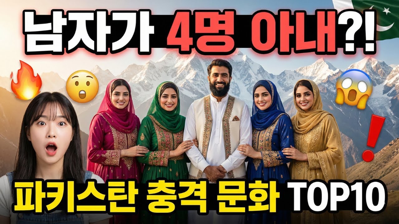 【하루 한 나라】파키스탄의 충격적인 문화! 남자가 4명의 아내를 가질 수 있는 나라? 재미있는 사실 TOP 10