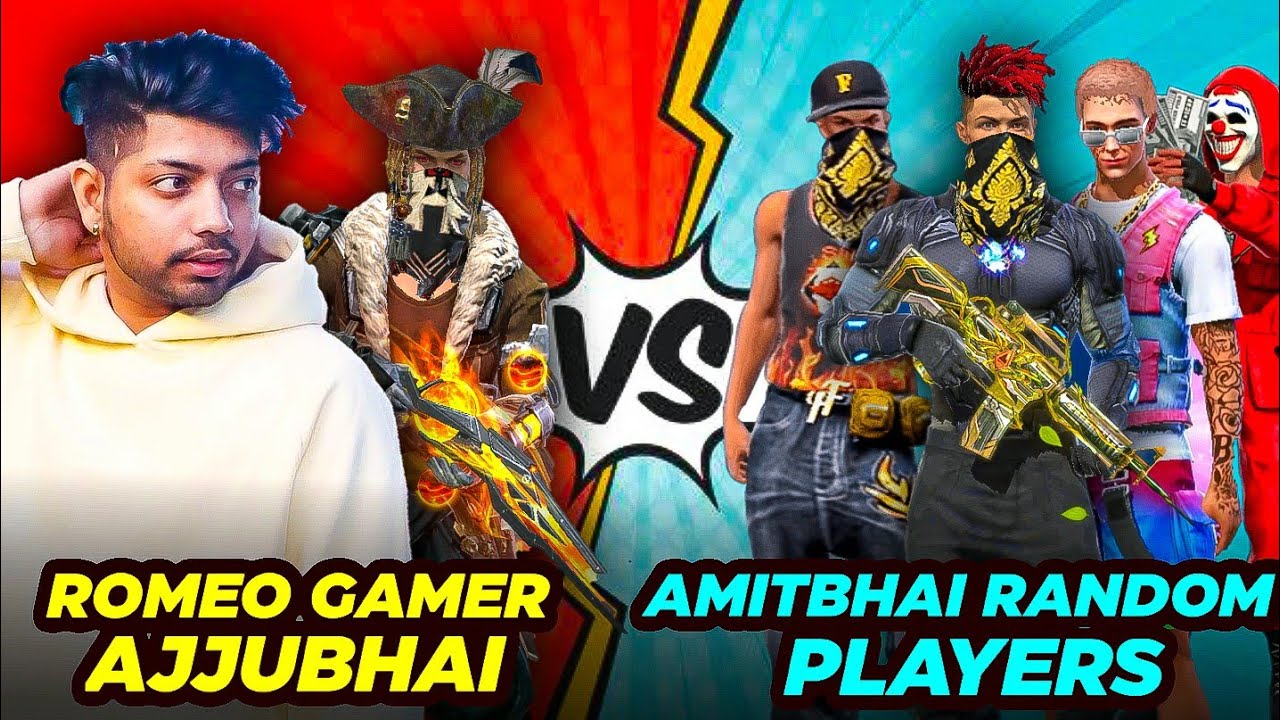 Ajjubhai, Romeo Gamer vs AmitBhai's Squad😱 Aukat Clash Squad Battle😈 Who Will Win- Garena Free Fire