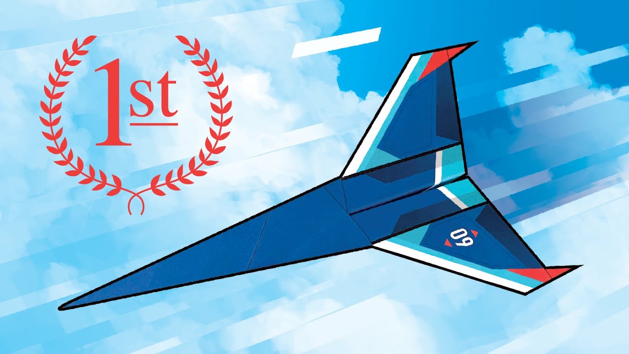 Flies OVER 150 Feet! Competition Winning Paper Airplane — How to Make Lapetus, Designed by Turbulent