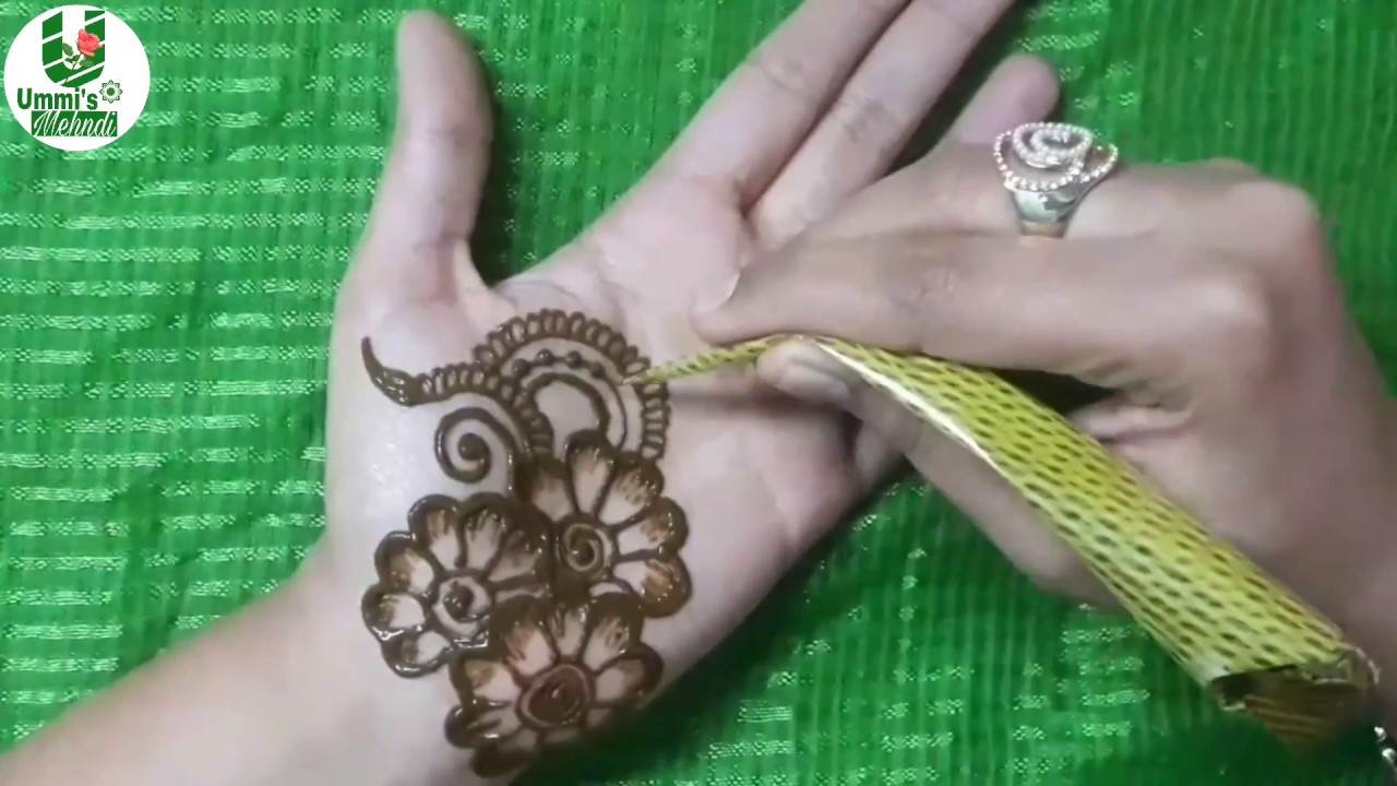New Year mehndi design for front hand 
