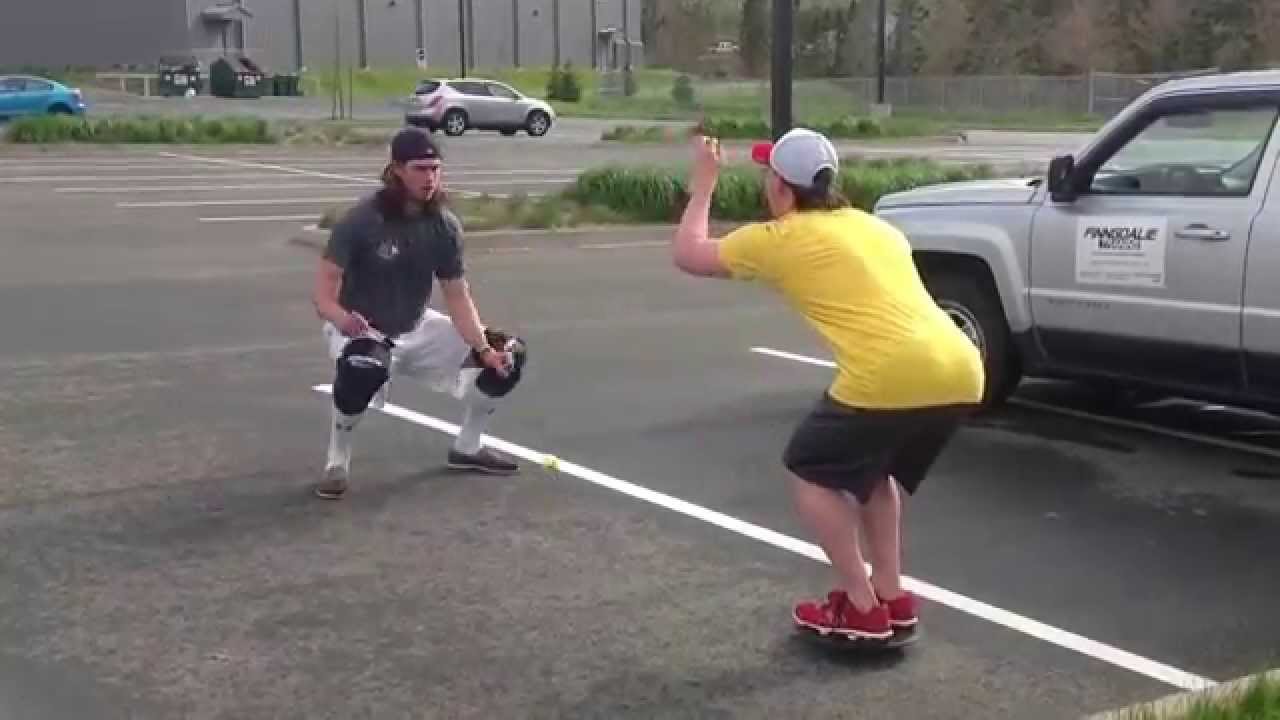 Goaltender Specific Dryland: Incorporating hand eye coordination during training.