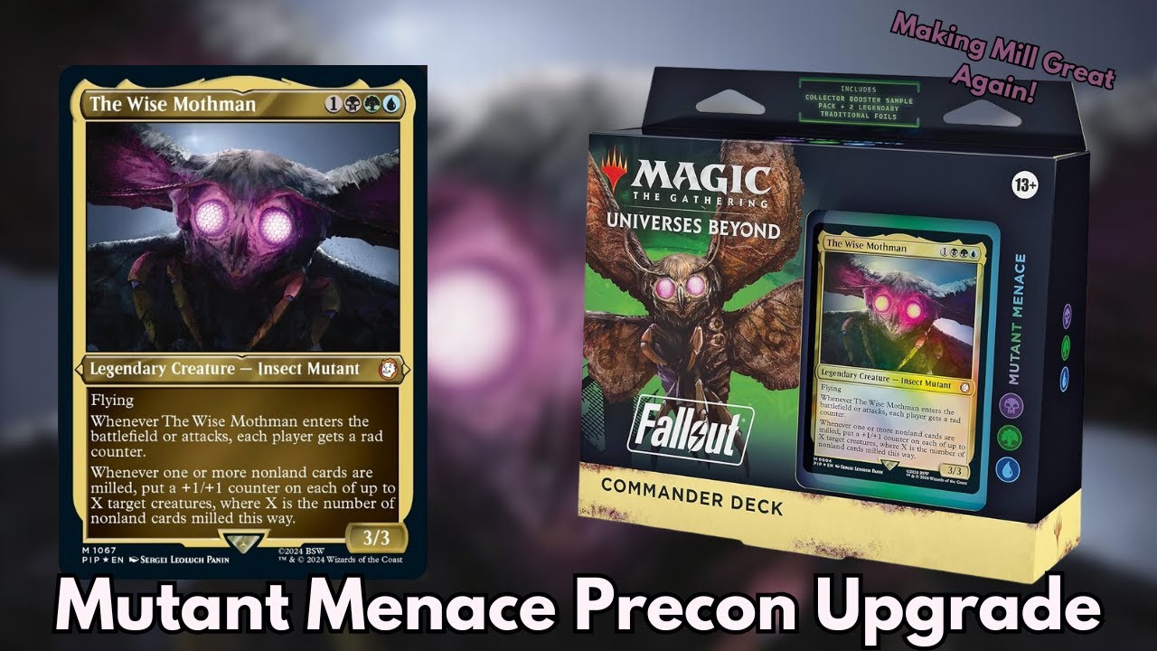 Mutant Menace Precon Upgrade | The Wise Mothman EDH | Mill EDH Deck | Fallout Precons
