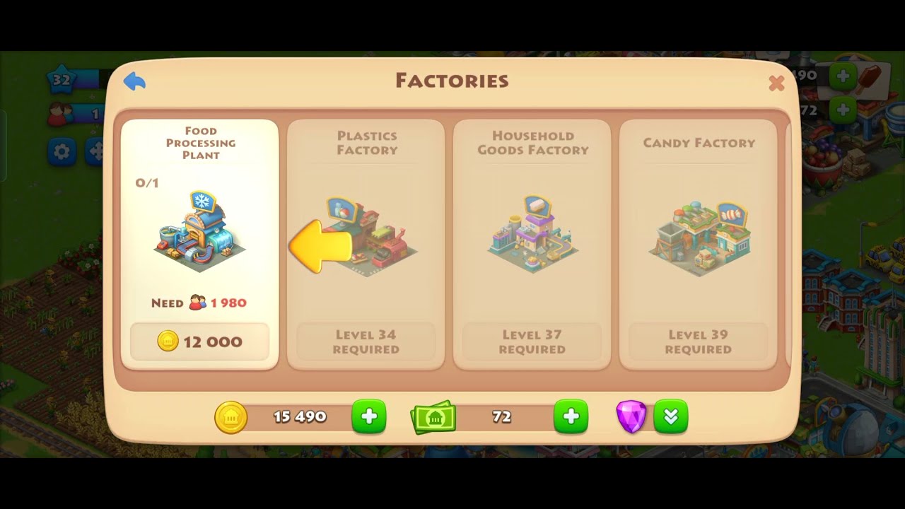 Buying food processing plant from factory||Township level-32 part-2