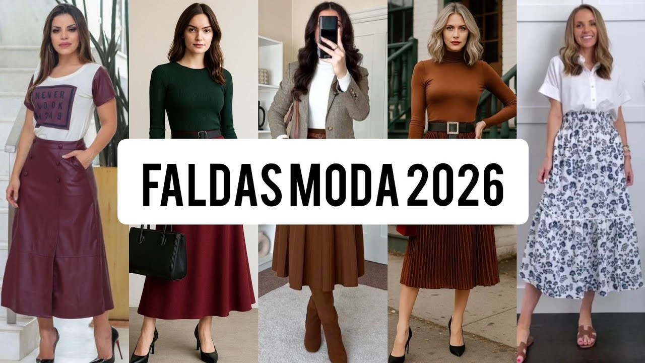 Moda CON FALDAS 2026 ✨ looks para BRILLAR llevando FALDAS 2026 😱