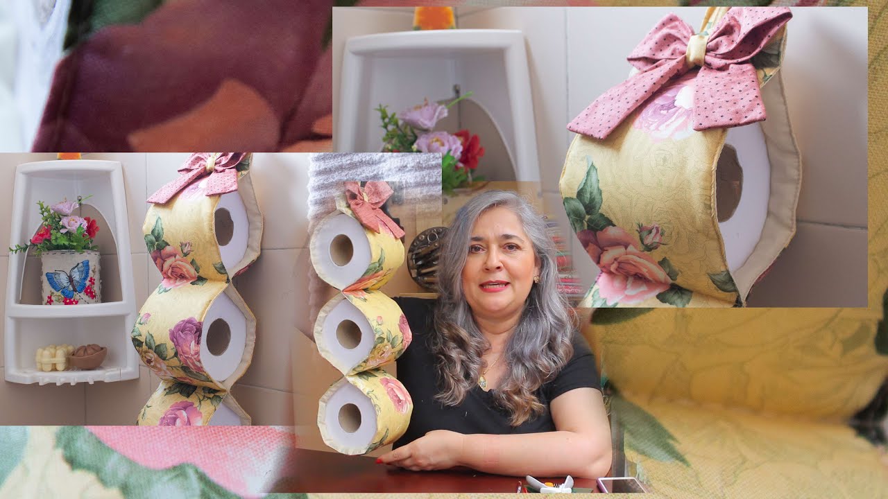 Cómo hacer 2 modelos de portarrollos de papel higiénico, súper fáciles/Idea de emprendimiento