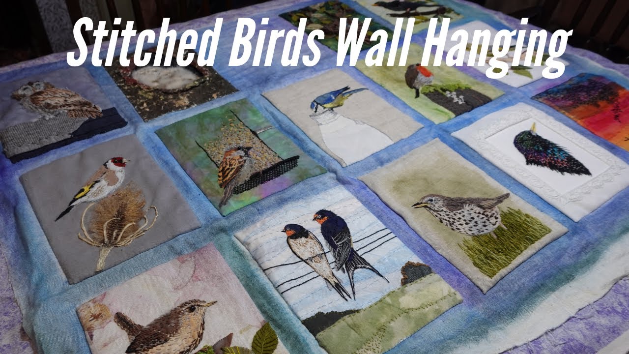 Sewing a Wall Hanging with 3D Stitched Birds