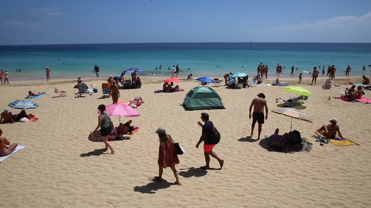 Canaries Fuerteventura Morro Jable Centre ville / Canary Fuerteventura Morro Jable City Center
