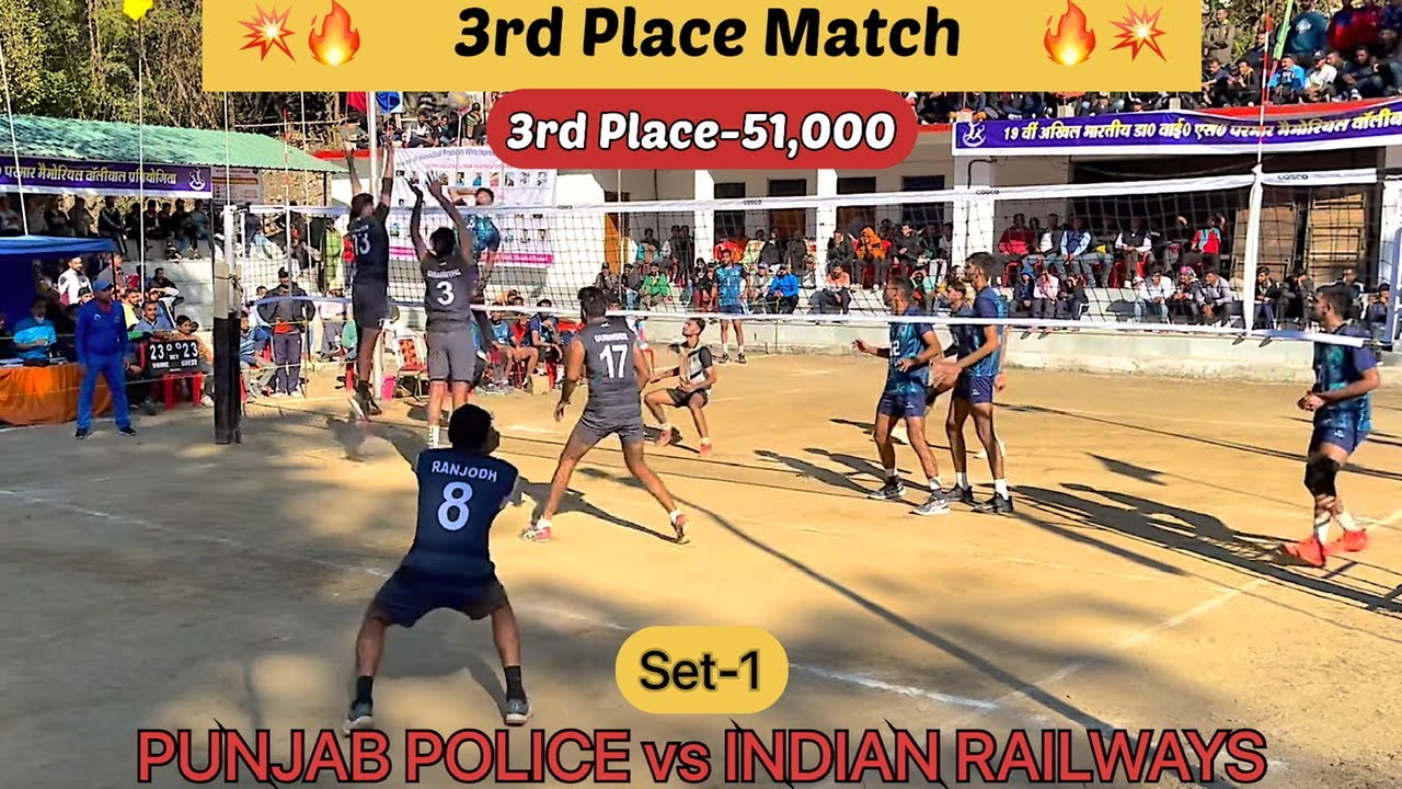 SET-1 ⚡️PUNJAB POLICE⚡️vs  INDIAN RAILWAYS volleyball match 2021 #xvolleyball