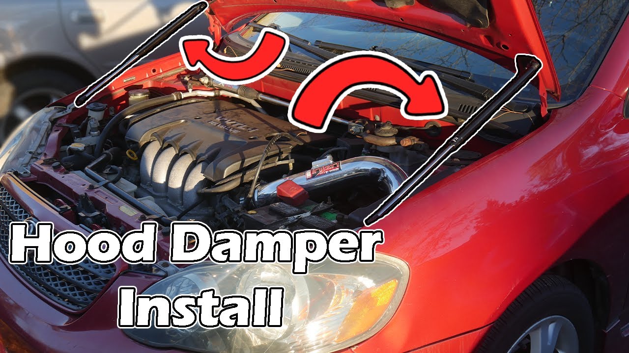 Installing Hood Dampers In My Corolla XRS