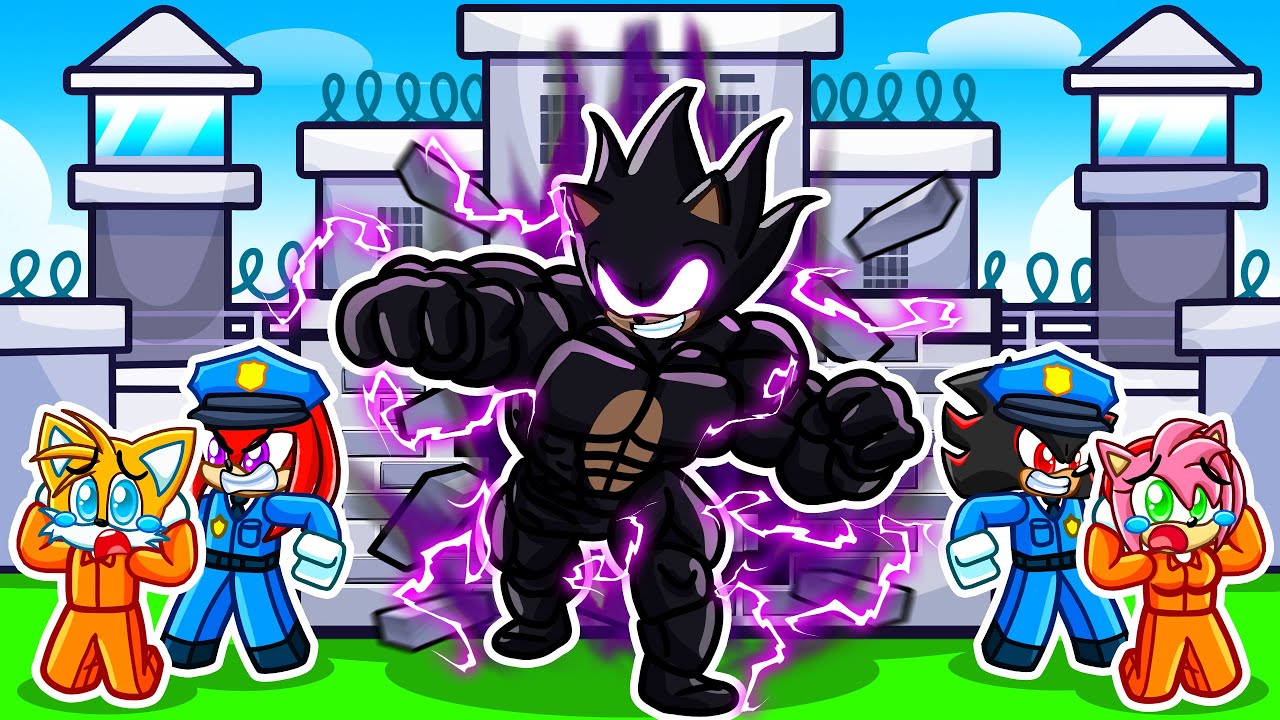 Me Convertí en DARK SONIC para ESCAPAR DE PRISIÓN en Roblox!