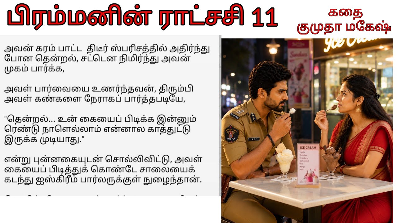 Epi 11 Brahma and Thendral Eat Ice Cream Together | Birammanin Ratchasi  tamil novel audio book