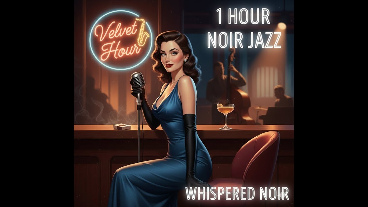 Leave The World Outside 🌙 1 Hour 1940s Noir Jazz • Whispered Vocals • Relaxing Cafe Ambience