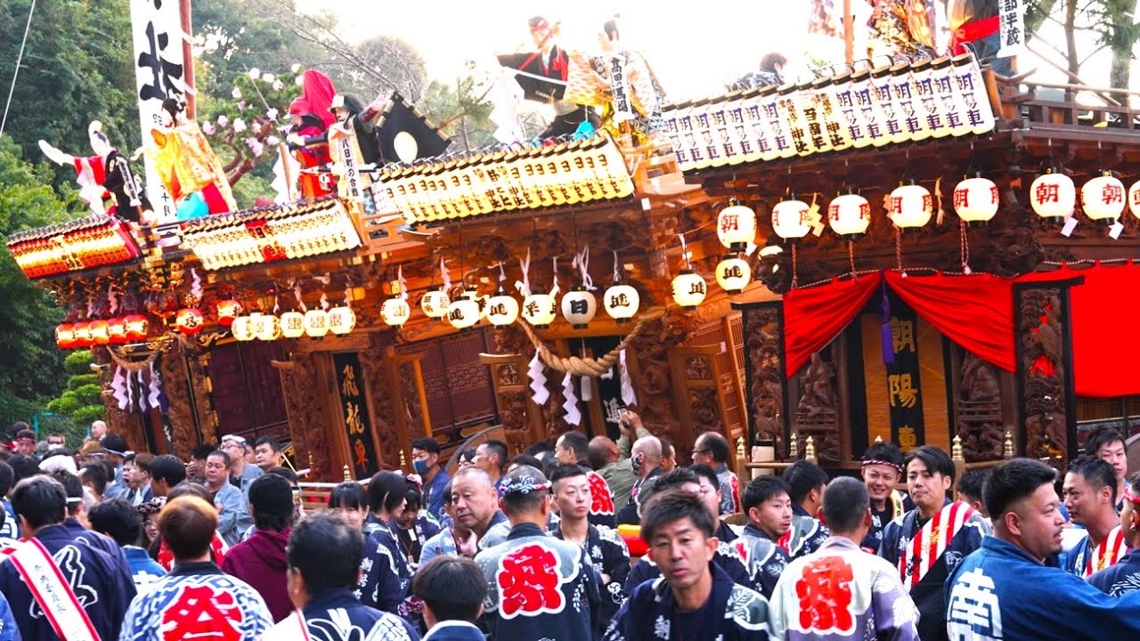 旧東海道五十三次どまん中袋井宿袋井祭り②　朝祭り　2023-10-14(土)🌄