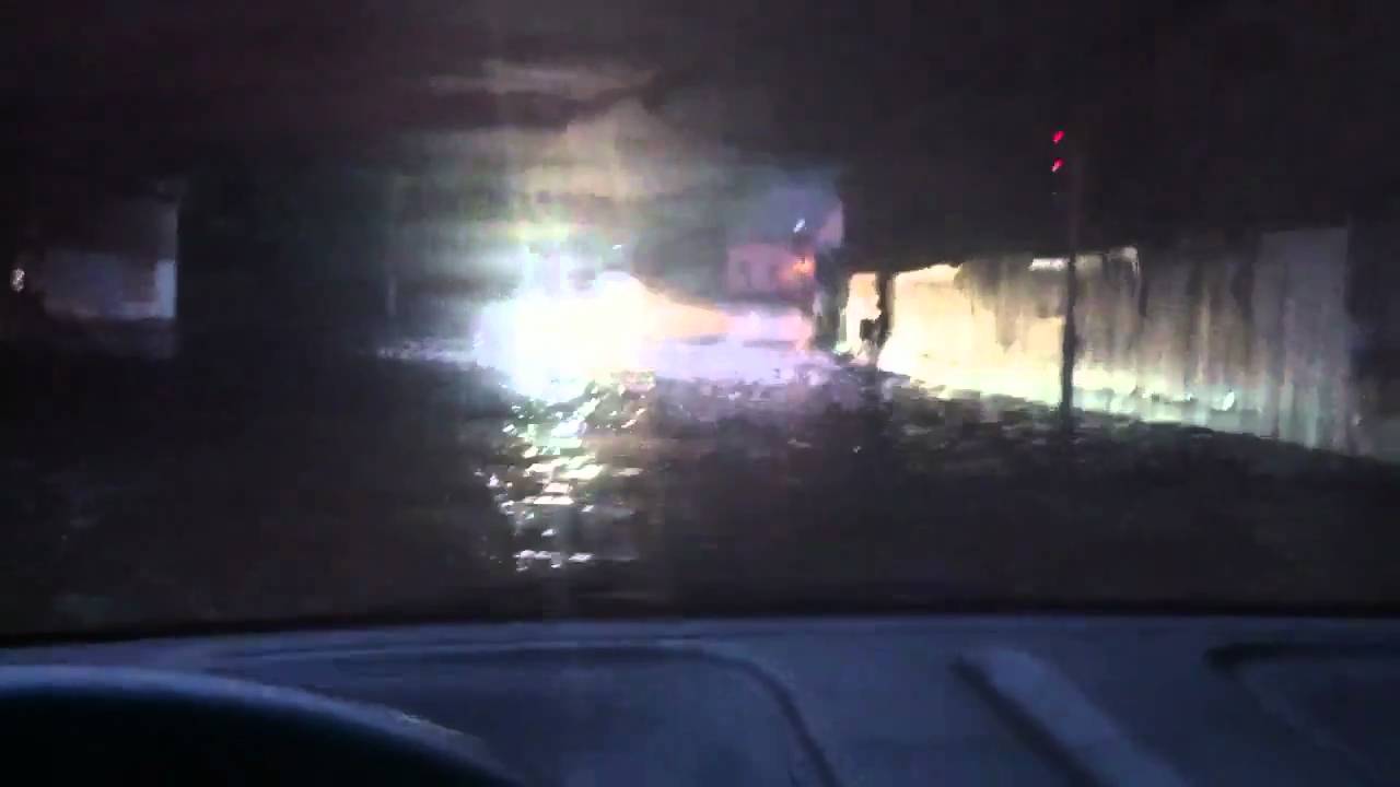 Solingen Ohligs unter Wasser